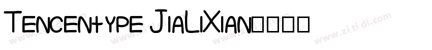 Tencentype JiaLiXian字体转换